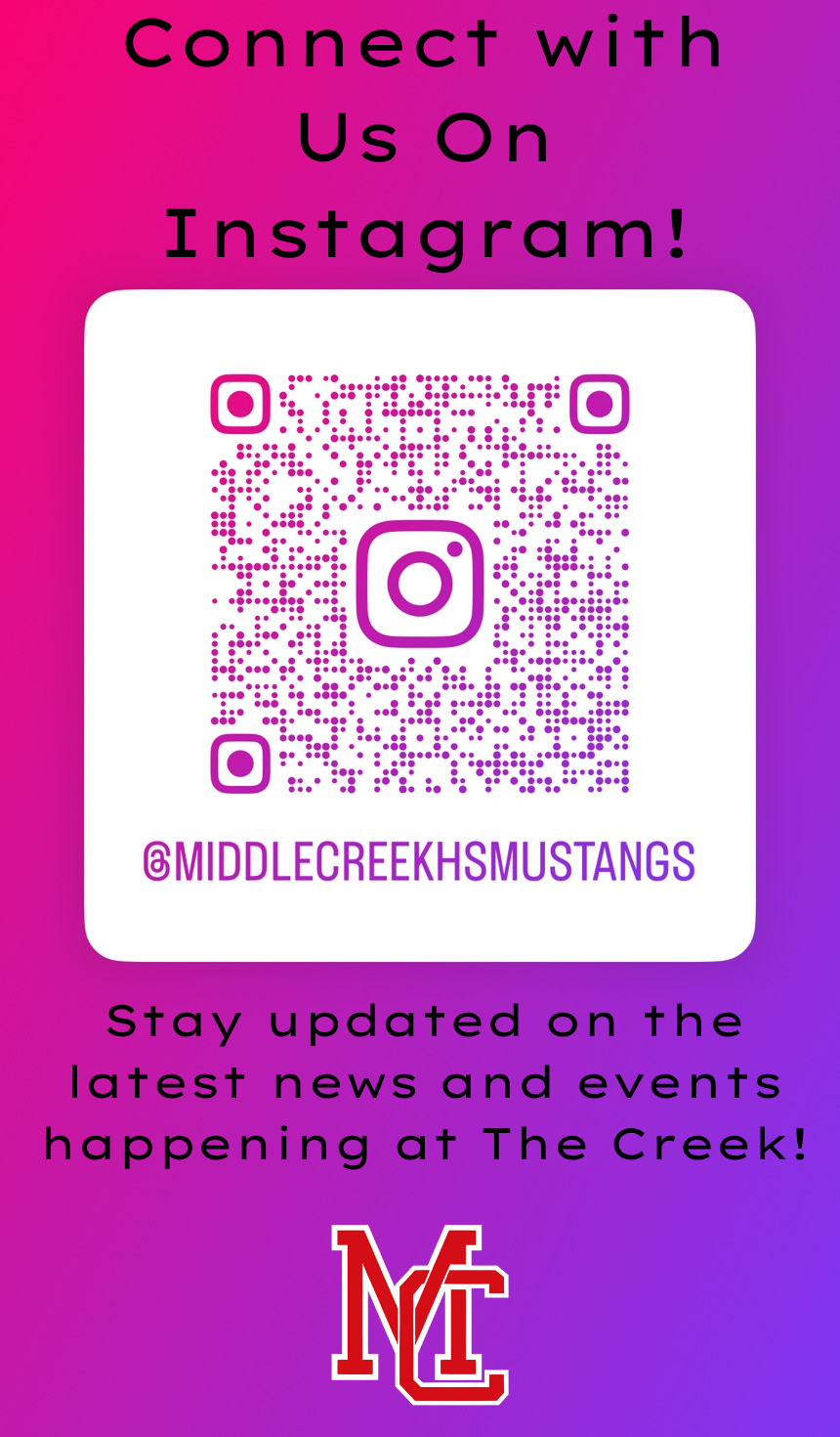 Middle Creek High School Instagram Account